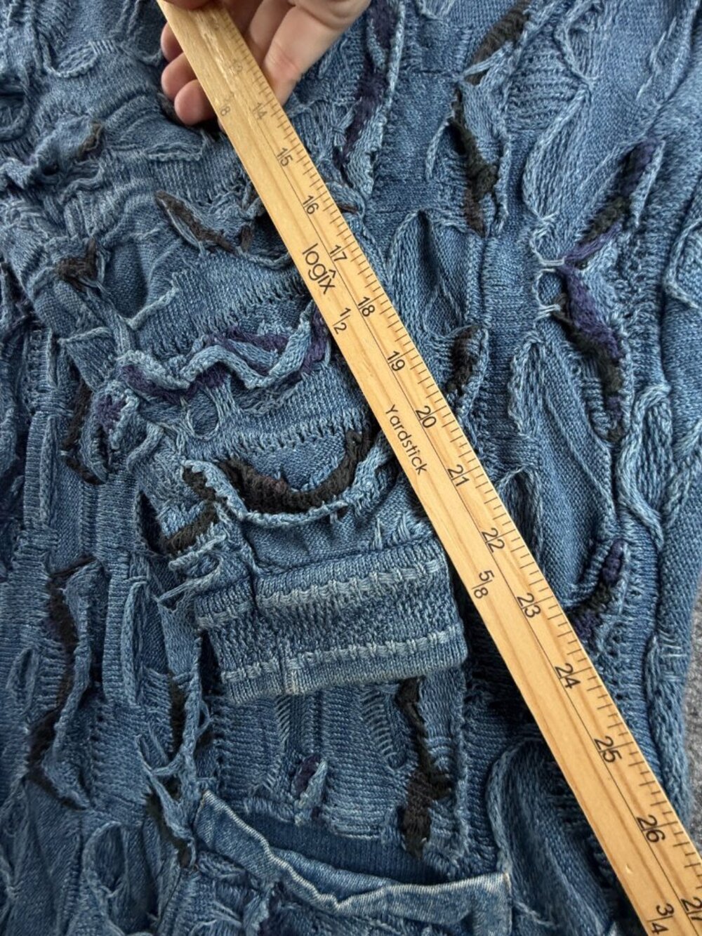 COOGI Blues Australia Sweater Women Pullover Knit Medium Blue Heavyweight Long - Picture 12 of 16